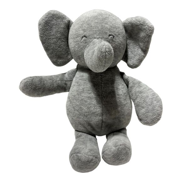 Carters Precious Firsts Elephant Gray Plush Lovey Rattle Baby Stuffed Toy 8" - Picture 1 of 4